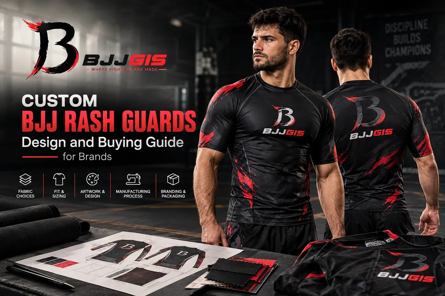 Custom BJJ rash guards design and buying guide for brands